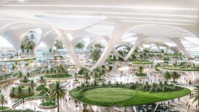 The shape of things to come at Al Maktoum International Airport.