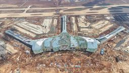 As of mid-June, authorities say the airport is more than 76% completed.