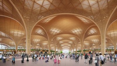 Foster+Partners canopied design for Phnom Penh’s new airport terminal.