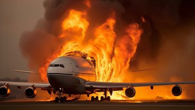 Flight JL 516 ignited upon collision on 2 January, yet all passengers evacuated safely before the plane was engulfed in flames.