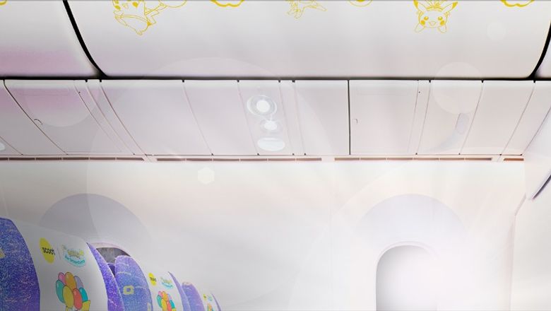 The Pikachu Jet’s interior will feature adorable motifs of the iconic Pokemon.