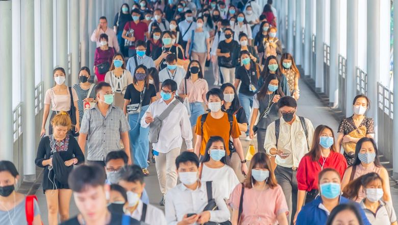 International SOS recommends wearing a mask in crowded places.