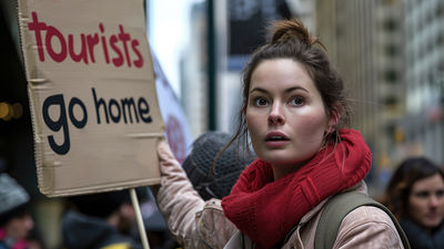 In Europe, protests occur against overtourism as residents oppose overcrowding, rising living costs, and cultural degradation, demanding sustainable tourism policies and better management of visitor numbers.