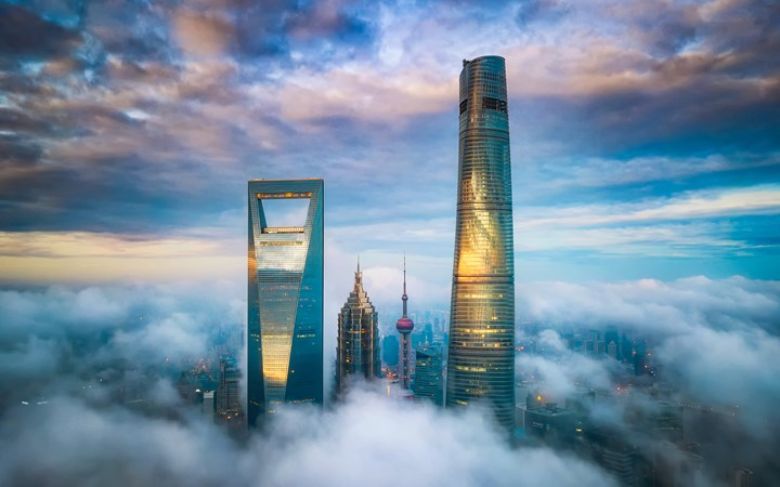 The world's tallest hotel: J Hotel Shanghai Tower.
