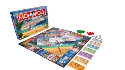 Featuring Mardi Gras on the game board, Carnival's Monopoly version features 28 of its popular features including the 24-hour food hall Lido Marketplace, and Bolt, the world's first roller coaster at sea.