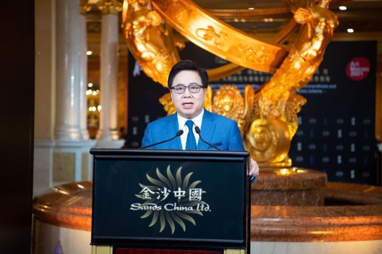 Sands Macao lends a hand to talent spotting in the Greater Bay Area by sponsoring the ‘Time Is On My Side – 2021 Greater Bay Area Young Artists Scheme’ competition. Pictured: Sands Macao President Dr Wilfred Wong