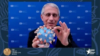 The face of America's fight against Covid, Dr Anthony Fauci, and his famous coronavirus model.