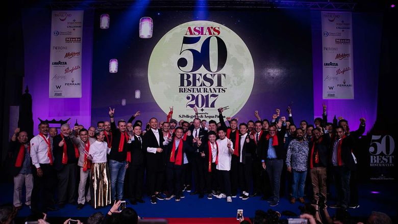 The winning chefs and restaurateurs celebrate at the fifth annual Asia’s 50 Best Restaurants awards ceremony held at W Hotel, Bangkok.