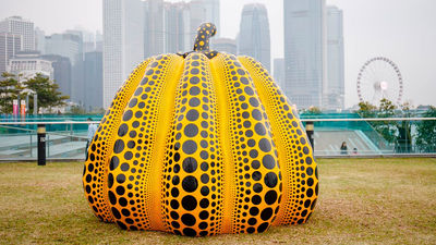 Yayoi Kusama’s giant pumpkin at Harbour Arts Sculpture Park