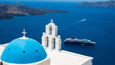 Santorini saw 800 cruise ships and 1.3 million passengers last year; while Mykonos had nearly 750 ship calls, up 23% from the previous year.