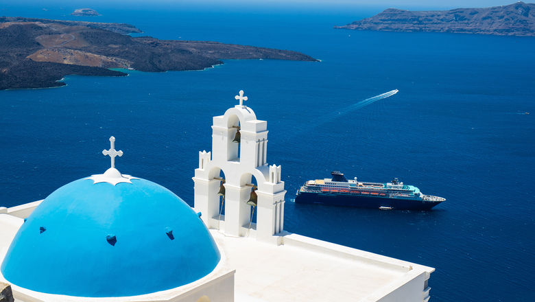 Santorini saw 800 cruise ships and 1.3 million passengers last year; while Mykonos had nearly 750 ship calls, up 23% from the previous year.