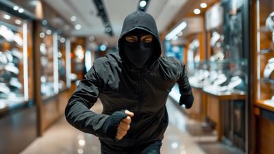 The thieves were spotted by fellow passengers stuffing the jewels into their underwear.