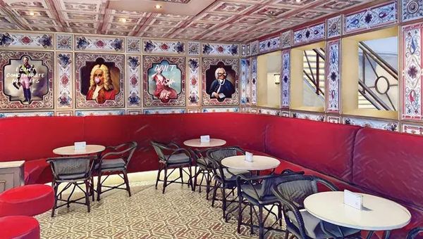Baroque art with a mischievous spin in the Rococo bar. Baroque art with a mischievous spin in the Rococo bar.