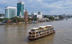 With room for just 32 guests, the vessel offers an intimate way to explore the Rajang River, with river-facing cabins, a lounge and a sun deck for taking in the passing scenery.