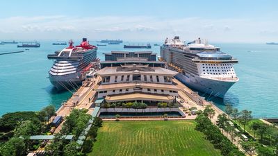 The newly revamped Marina Bay Cruise Centre can now handle two mega ships at once.