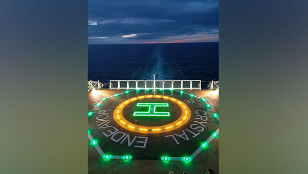 Crystal Endeavor's helipad. Crystal Endeavor's helipad.