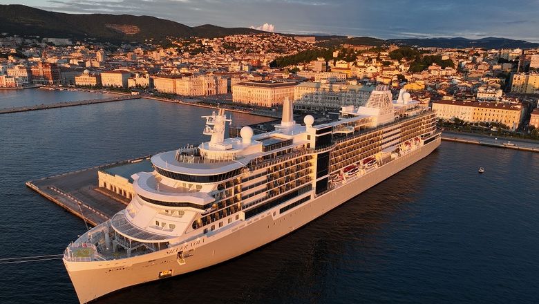 The Silver Nova docked at Trieste, Italy.
