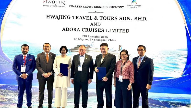 The collaboration between Hwajing Travel & Tours and Adora Cruises was marked at ITB China 2026.