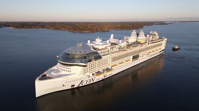 oyal Caribbean's Legend of the Seas, the third Icon class ship, during its sea trials in April.
