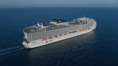 World Class ships will accept a variety of alternative fuels, including bio and synthetic methane and green methanol; MSC World Europa pictured.