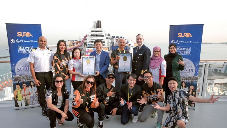 Resorts World Cruises hosted 71 invited guests to witness the record-breaking achievement and attend the ceremony.