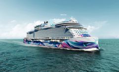 An artist’s impression of Norwegian Aura, whose anticipated early delivery has enabled two additional Mediterranean sailings in May 2027.