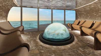 Norwegian Aura’s spa mediation room.