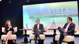 Oceania Cruises’ top leadership – Nikki Upshaw, Harry Sommer, and Frank A. Del Rio – emphasised that travel advisors remain a core pillar for the cruise line’s business during Vista’s christening sailing in May.