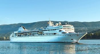 Villa Vie Odyssey is docked in Sihanoukville, Cambodia, as its operator coordinates disembarkation and temporary accommodation for residents.