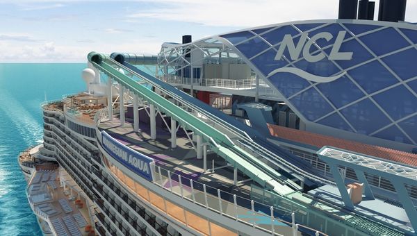 The Slidecoaster onboard Norwegian Aqua. The Slidecoaster onboard Norwegian Aqua.