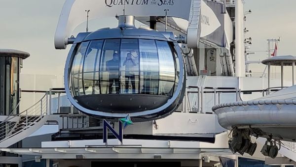 Quantum of the Seas' signature North Star Observation Capsule.