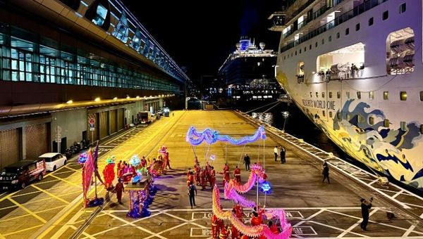 Resorts World One’s inaugural call at Hong Kong’s Kai Tak Cruise Terminal on 8 March marked the return of international ships the terminal for the first time in three years.