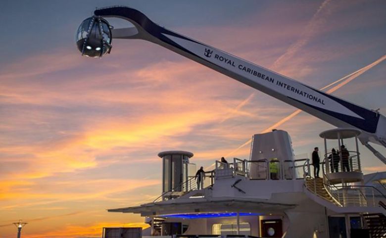 Norwegian Cruise Line Holdings CEO Frank Del Rio said "onboard revenue was through the roof" on the Norwegian Jade's sailings in Europe. Pictured: the North Star, Quantum of the Seas