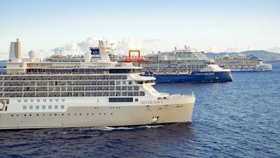 Three ships from three Royal Caribbean Group brands: Silver Nova, Celebrity Ascent and Icon of the Seas.