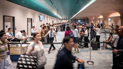 The upgrade includes a new check-in hall on level 1 with 70 counters.