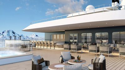 SH Vega provides wide open, unobstructed views throughout the ship, including a heated outdoor pool.