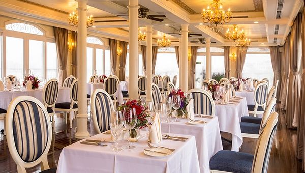 During the pandemic, Viet Princess sustained business with the 300-seater restaurant on luxury cruise Saigon Princess.