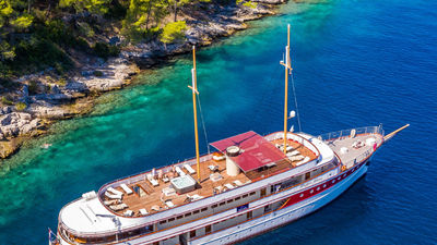Queen Jelena  is one of Sail Croatia’s most luxurious ships.