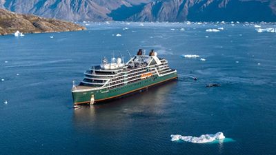 The Seabourn Pursuit (featured) and Seabourn Venture each have custom-built submarines that can seat six passengers.
