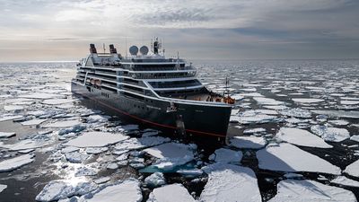 Seabourn Venture, the line’s purpose-built expedition ship, offers polar voyages with submarines, Zodiacs, expert-led explorations, and more than 30,000 square feet of viewing decks.