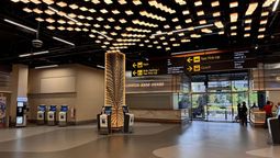 The new terminal features 25 self-service kiosks and 46 automated immigration clearance lanes.