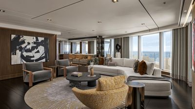 Spanning nearly 836 sqm, the suite on the Seven Seas Prestige comes with a private gym, an elevator and a 344 sqm balcony, with a starting rate of US$25,000 per night.