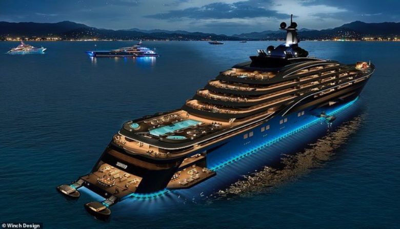 Residents will pay big dollars and cruise wherever they like when the world’s largest private yacht launches in 2024.