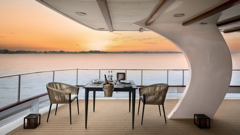&Beyond Explorer’s outdoor dining area.