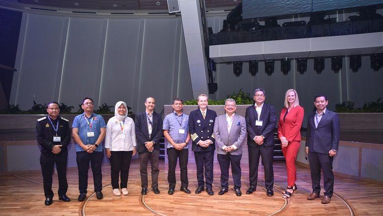 Malaysia's travel industry leaders celebrated the country's cruise resumption onboard Spectrum of the Seas.