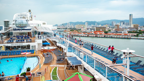 Since the resumption of ports of calls, Royal Caribbean International Since the resumption of ports of calls, Royal Caribbean International's Spectrum of the Seas is now sailing to Kuala Lumpur and Penang (pictured) in Malaysia.