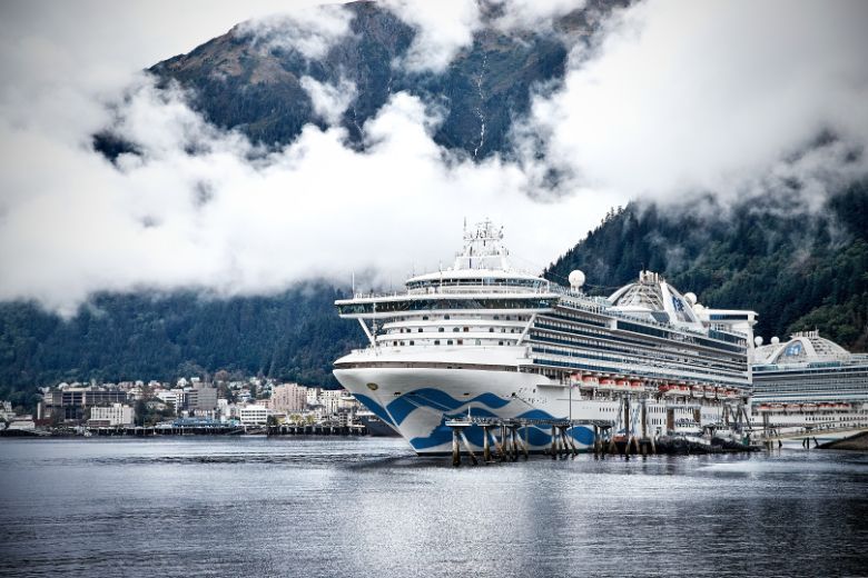 The two rebranded ships will replace P&O's Pacific Dawn and Aria. Above: Star Princess in Alaska.