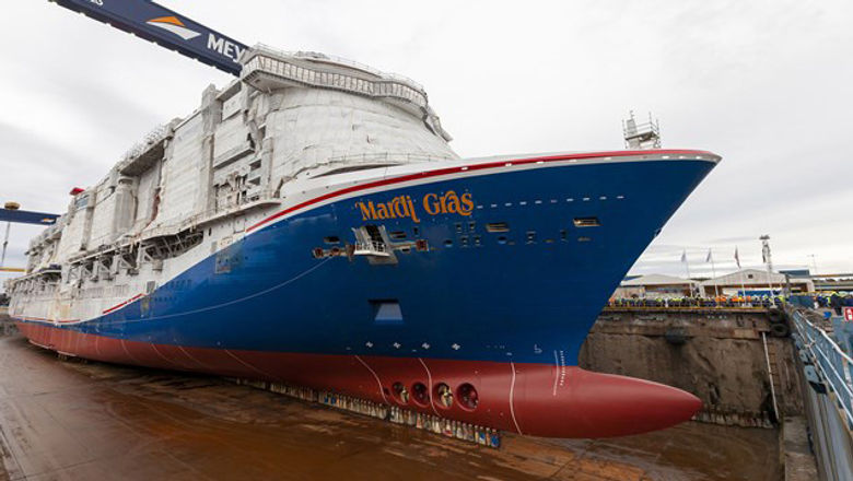 The Mardi Gras will feature The Bolt, the first roller coaster at sea.