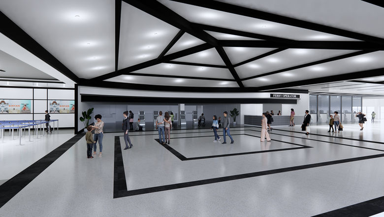 The interior of the terminal will be redesigned to maximise space and establish a more spacious departure area.