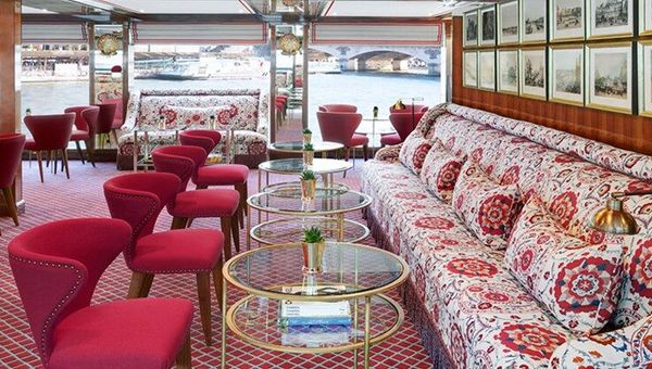 The Toulouse Bar and Lounge aboard the Joie de Vivre, which will sail the Seine in northern France as part of the Rivers of the World Cruise. The Toulouse Bar and Lounge aboard the Joie de Vivre, which will sail the Seine in northern France as part of the Rivers of the World Cruise.